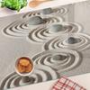 Glass Kitchen Chopping Board with Graphics Zen Stones Sand 80x52 cm
