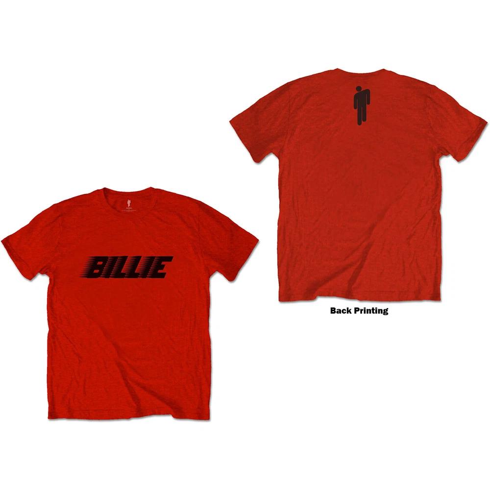 Billie Eilish Unisex TShirt Racer Logo Blohsh (Back Print)