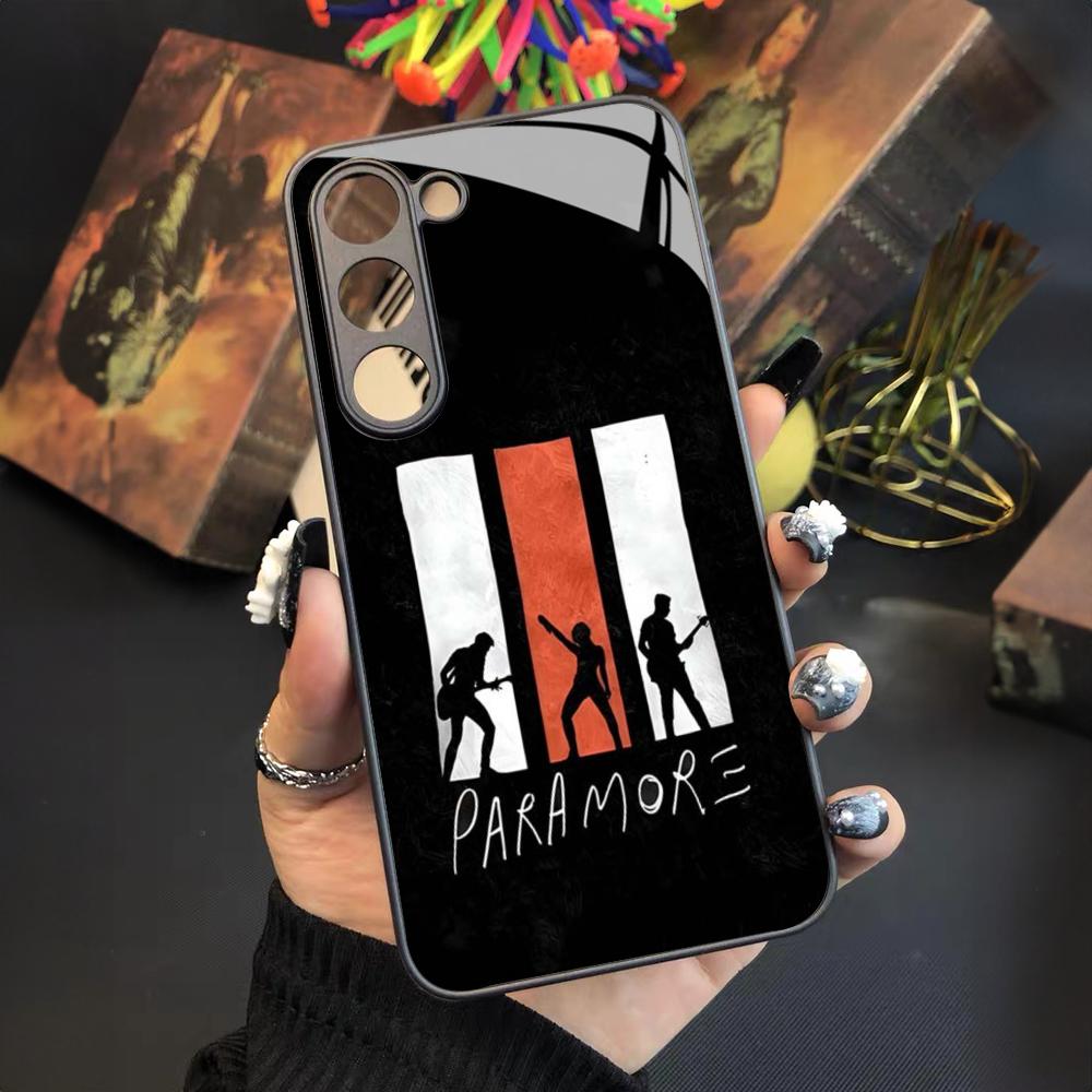 COOL Paramore Orange Phone Case For Samsung Galaxy S25 S24 S23 S22 S20 S21 Note20 Ultra Plus Fe Colored Silver Cover
