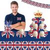 3 Tier British Party Cupcake Stand British Flag Cake Stand United Kingdom Party Cardboard Cake Tower Stand UK England Cupcake Tower