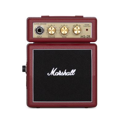 Мини-усилитель Marshall MS-2R, красный, совместим с батареями/адаптером, разъем для наушников в комплекте