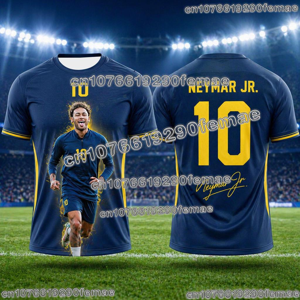 New Trendy Neymar Soccer Jersey Breathable Summer Sports Shirt For Fans Outdoor Football Practice And Daily Wear