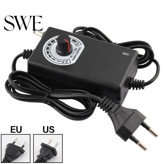 Регулируемый адаптер питания 3 В-12 В, 2 А, 24 Вт, регулятор напряжения двигателя, вилка США/ЕС