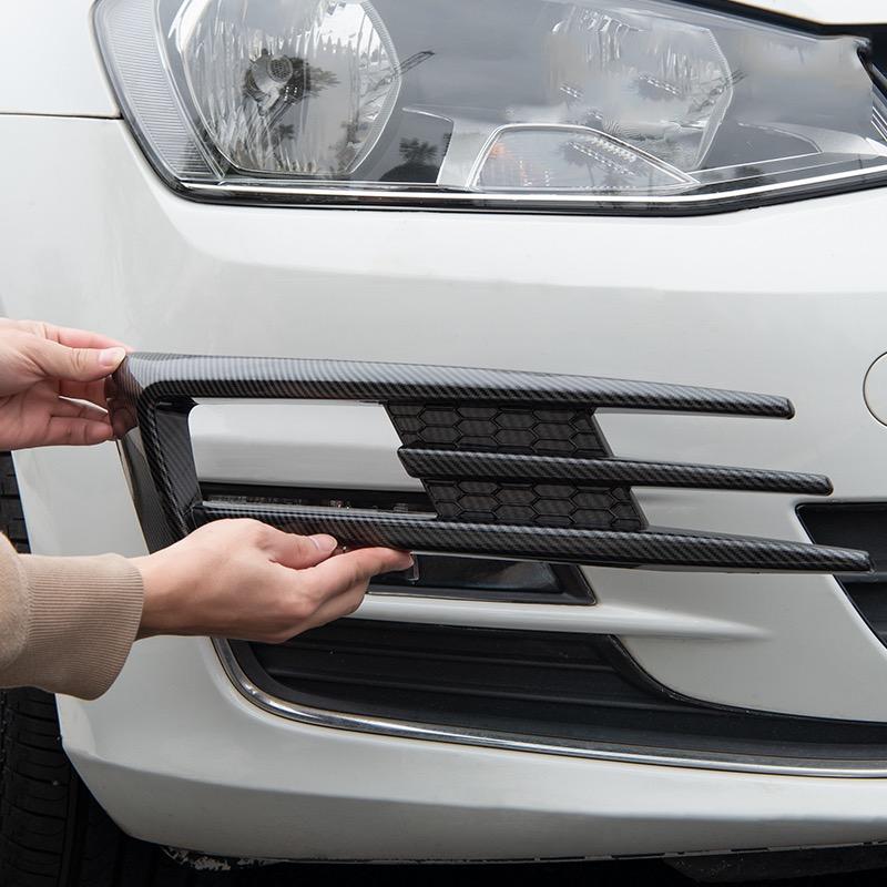 Пара автомобильных передних противотуманных фар решетка радиатора для VW Golf 7 MK7 GTI 2014 2015 2016 2017 противотуманная фара нижняя крышка бампера