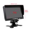 7 Inch HD LCD Parking Display 1024X600 Car Rear View Camera Monitor 12V/24V Reversing Camera Screen Rotating with Sunshade