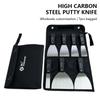 4/7pcs Putty Knife Set With Bag Scraper Blade 1" 1.5" 2-5" Wall Shovel High Carbon Steel Construction Tool Plastering Knife