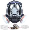 Full Face Respirator Mask with Filters, Anti-Fog Anti-Gas Anti-Dust Respirator, Gas Mask for Painting Spraying
