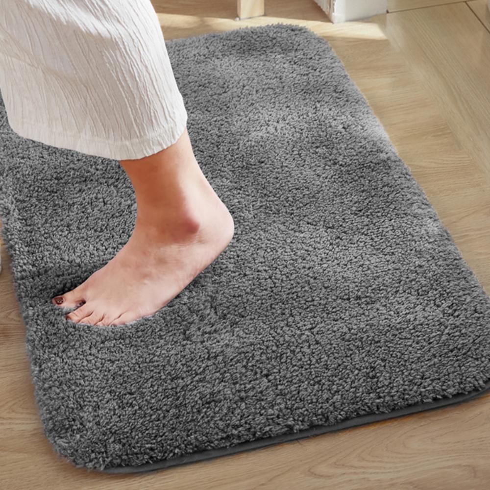 Non-Slip Absorbent Microfiber Bath Rugs, Soft Foot Mat, Luxury Bathroom Rug, Floor Carpet, Quick Drying