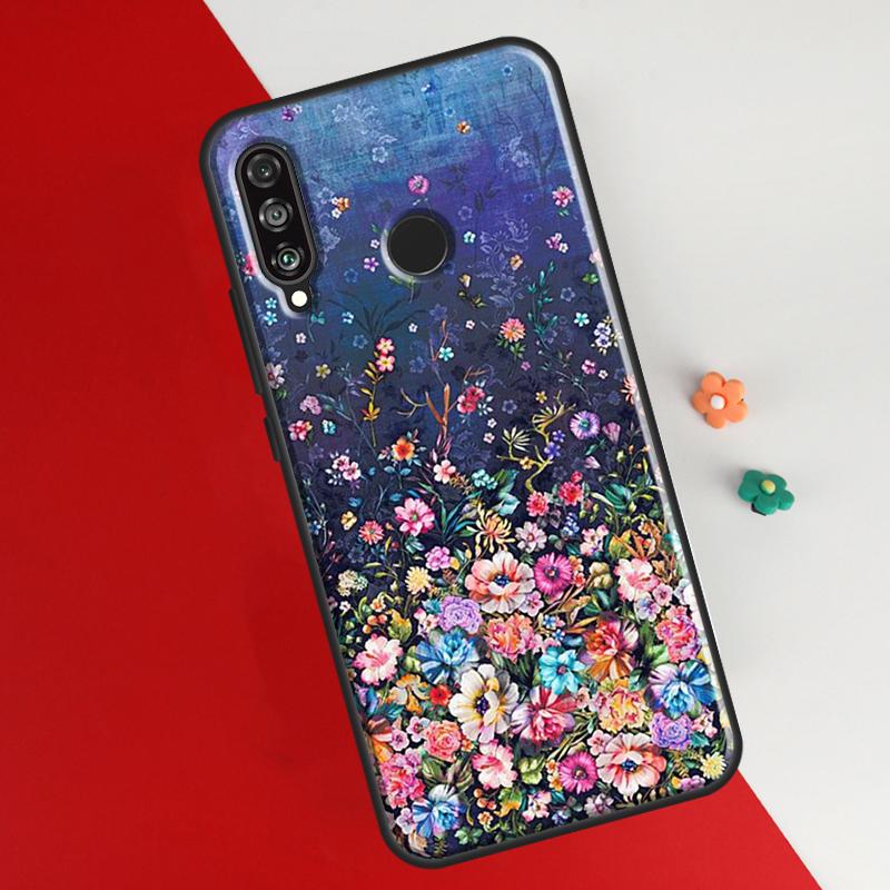 Чехол с масляной живописью Boho Flower Art для Honor 50 8X 9X 10i, чехол для Huawei P30 P40 Lite P50 P20 Pro P Smart 2019 Nova 5T