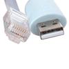 1Pcs USB To RS232 Serial To RJ45 CAT5 Console Adapter Cable Cord For Cisco Routers