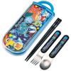 Skater Bento Trio Set 24 Made In (Chopsticks, Spoon, Fork) - Pokémon - Kids', Antibacterial, Easy-Open Slide-Open, Japan, TACC2AG-A