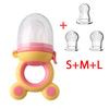 Silicone Baby Food Pacifier with Spoon Set Infant Food Vegetable Fruit Feeder Toddler Soft Spoons Kids Feeding Nipple Soother
