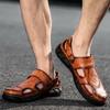 38-50 Мужские сандалии ручной работы Сандалии для активного отдыха Кожаные сандалии Пляжная обувь Походные сандалии для активного отдыха из кожи