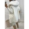 Women's Solid Color Long-sleeved Loose Plush Hooded Jacket