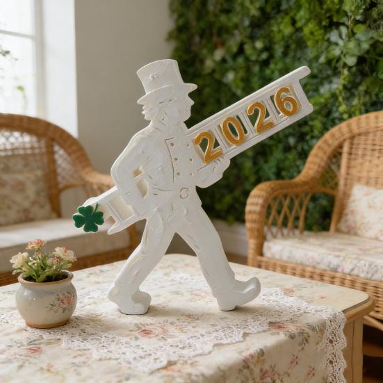 2026 Настольная табличка, напечатанная на 3D-принтере, С Новым годом, украшение для стола для вечеринки, настольный декор для полки, каминной полки, рабочего стола, многоярусного подноса