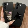 Для Xiaomi POCO X8 Pro Max 5G Чехлы Синий Чехол с Бантом-Сердечком Мягкий Матовый Силиконовый Защитный Черный Для POCO X8Pro Max Funda