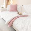 Winter Thicken Sofa Cover Solid Color Cream Wind Plush Sofa Cushion Corner Slipcovers for Living Room Nordic Decor Couch Cover