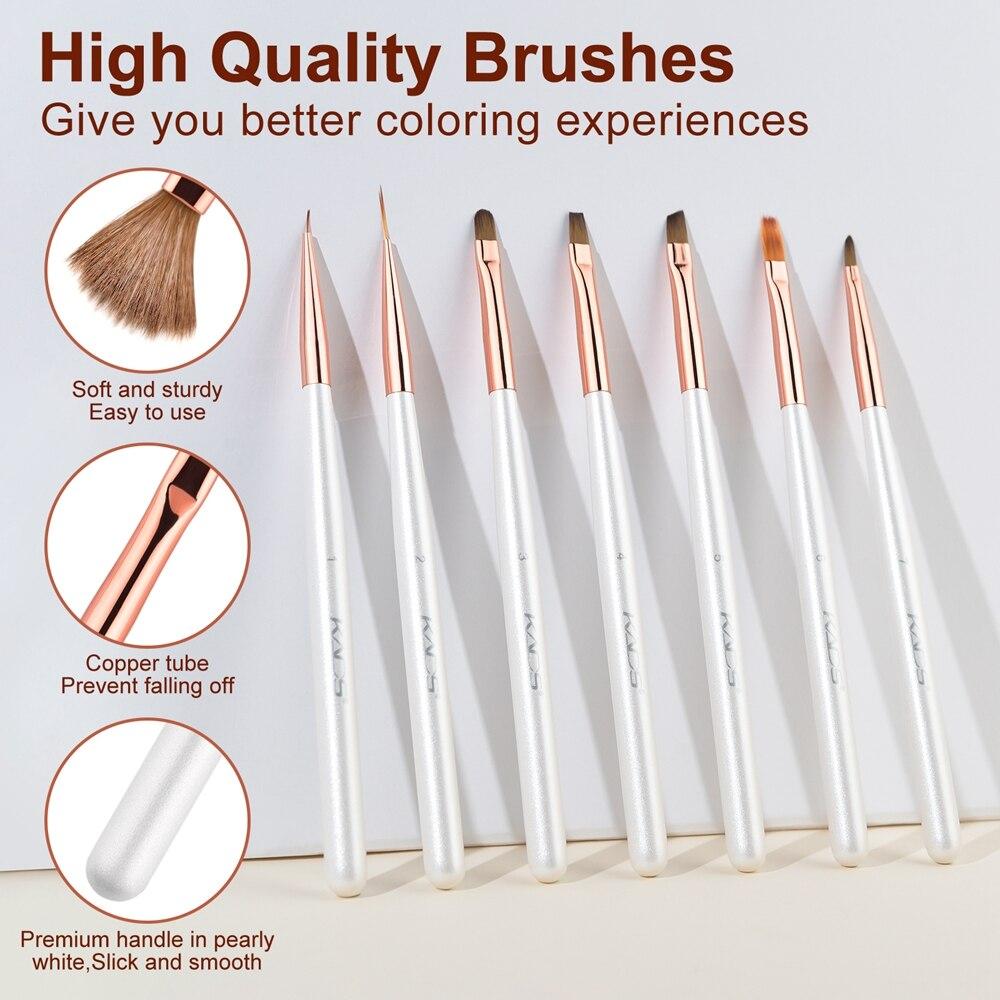 kads Новый дизайн, дизайн ногтей, кисть для дизайна, рисунок, резьба, точечная ручка для ногтей, плоская подводка, гель-лак для маникюра