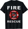 Fire Rescue Symbol T-shirt for The Whole Family Uniform Unisex Style Shirts for Women Unisex Custom Printed Graphic T-shirts