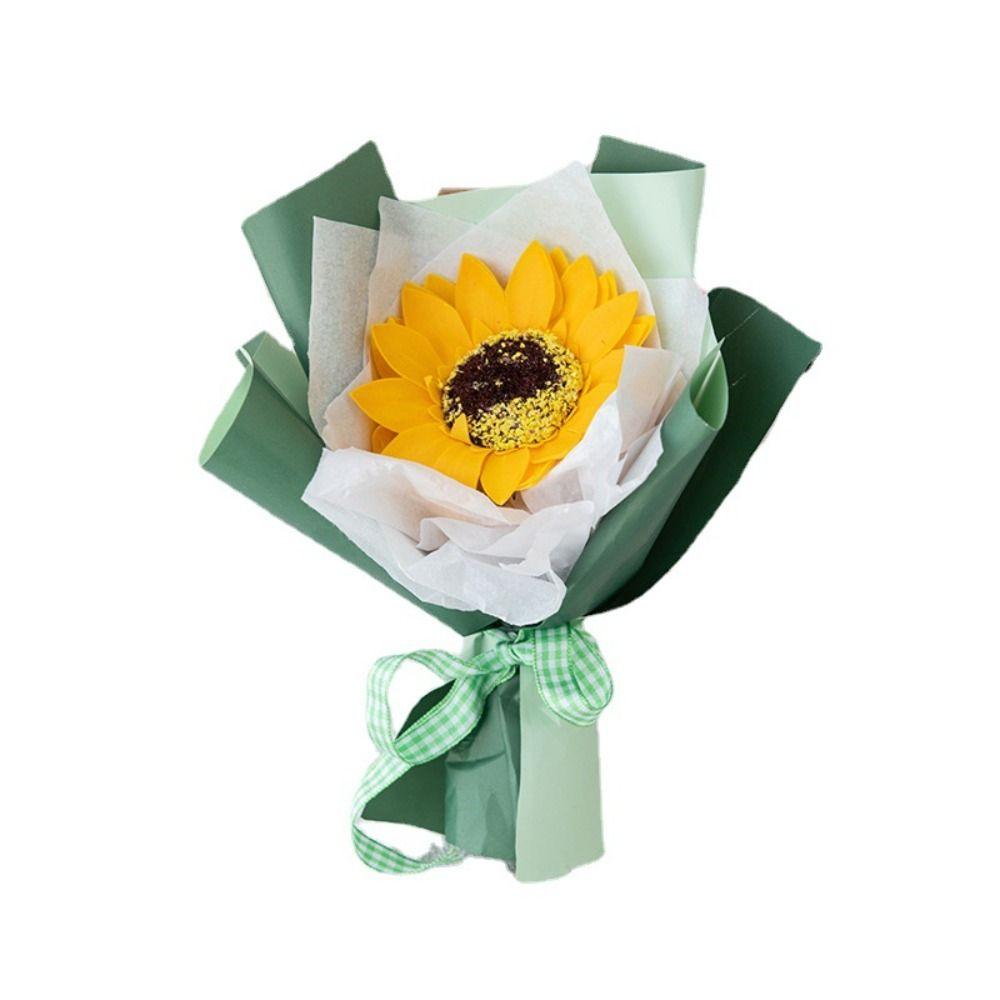 DIY Sunflower Flower Bouquets Carnation Rose Simulation Flower Valentine's Day Gift