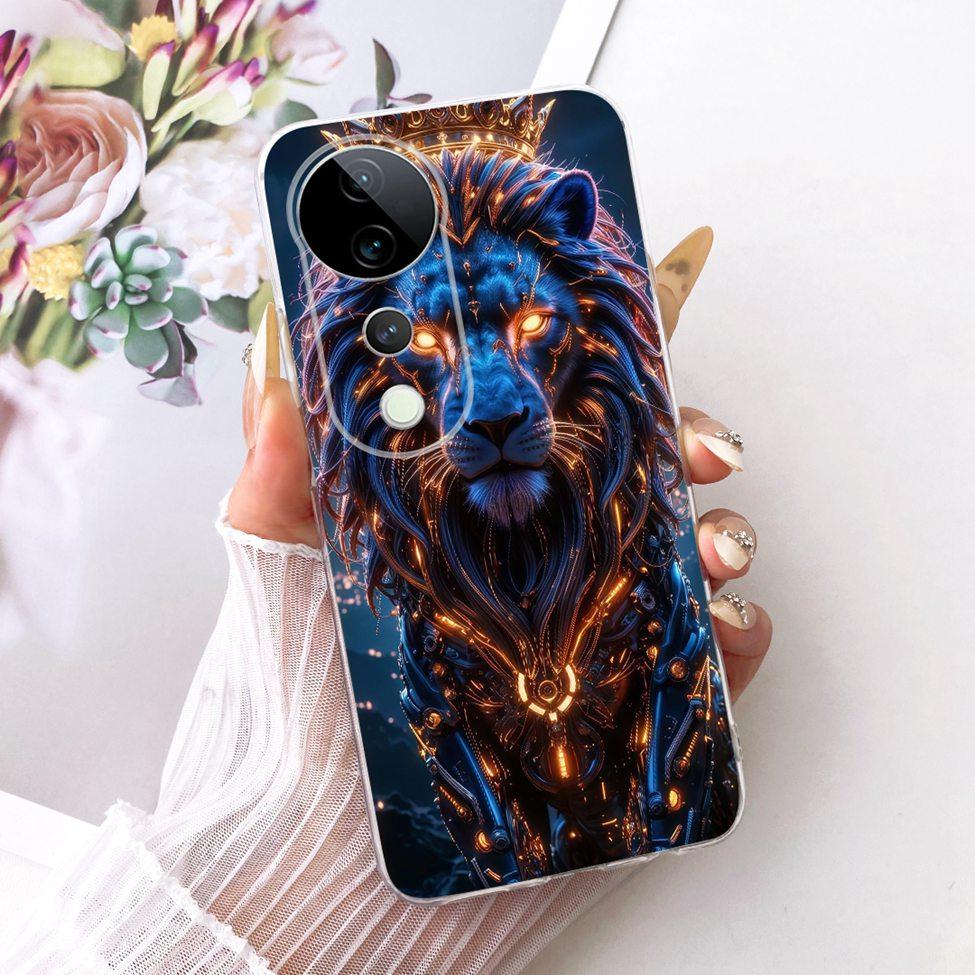 Чехол Для Vivo S19 Pro Прозрачный Чехол Эстетичный Роскошный Милый Модный Цветок Смешной Расписной Funda Для Vivo S19Pro V2362A Обложка