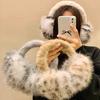 Trendy Y2K Winter Windproof Leopard Plush Ear Muffs Thicken Ear Hat Anti-Frost Protective Ear Cover