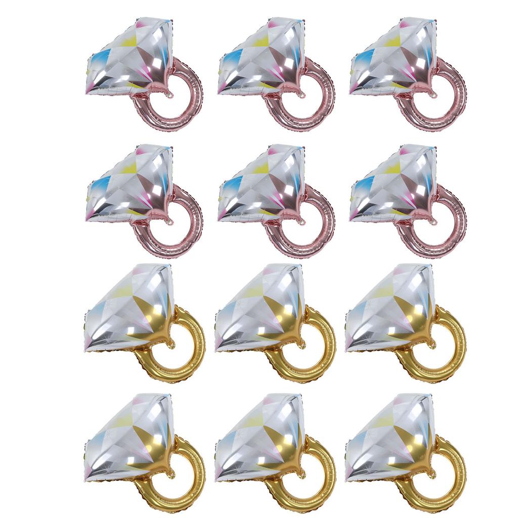 6 Pcs Balloon Aluminum Foil Spherical Balloons Bridal Shower Wedding Engag