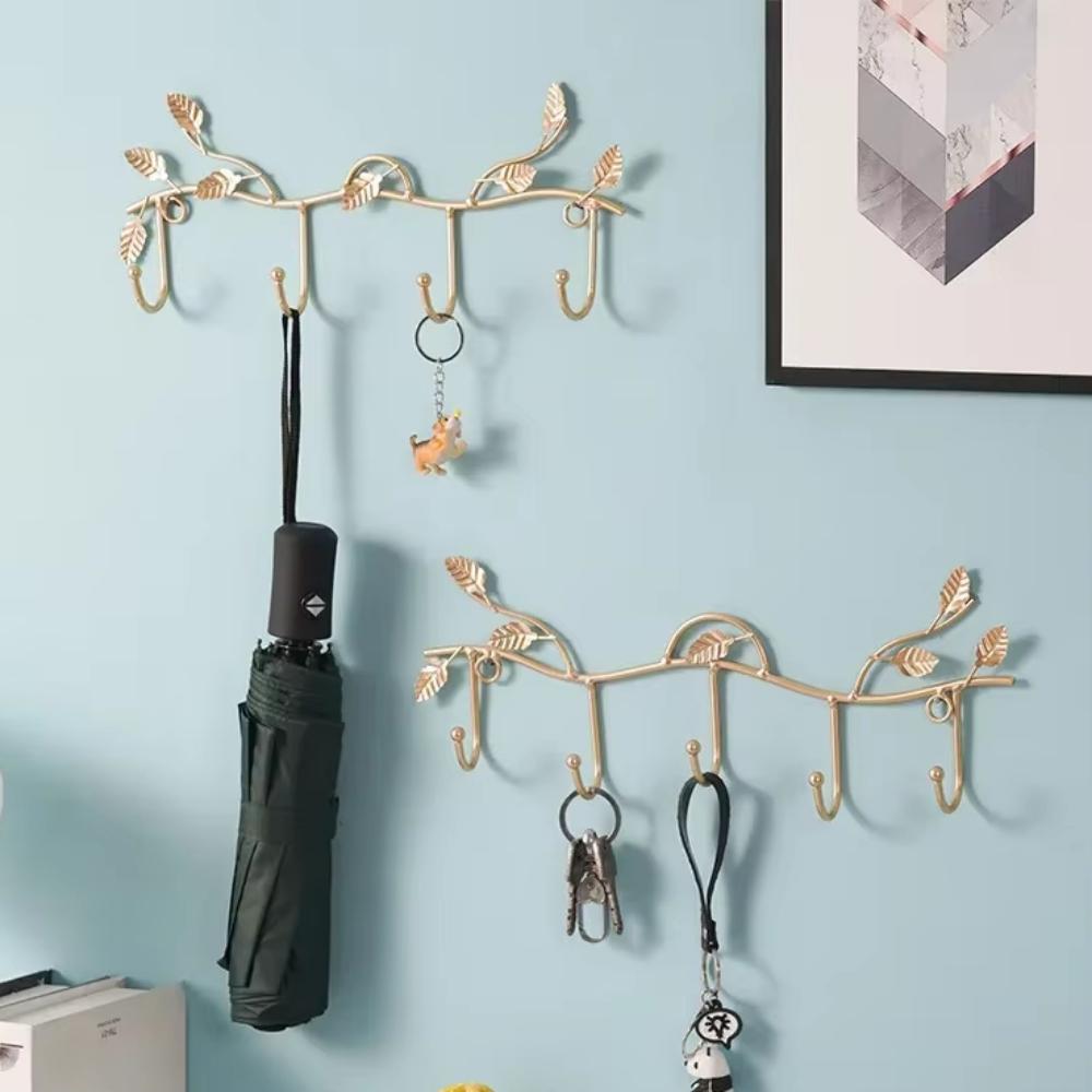Креативная вешалка для ключей и крючок для одежды - настенное украшение. Легкий роскошный железный крючок для одежды у входа, элегантная вешалка для входа.