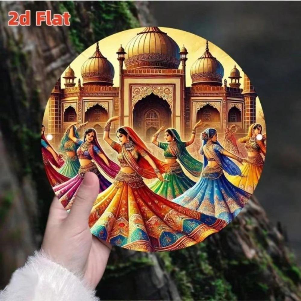 Steel Panel Mosaic Art Rustic Wall Decor Cultural Heritage Pattern Home Design