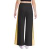 Girls Liturgical Dance Pants Metallic Patchwork High Waist Elastic Band Wide Leg Loose Trousers