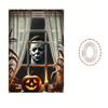 Blood Ghost Pattern Halloween Window Cover Banner Ghost Door Cover Backdrop  Haunted House
