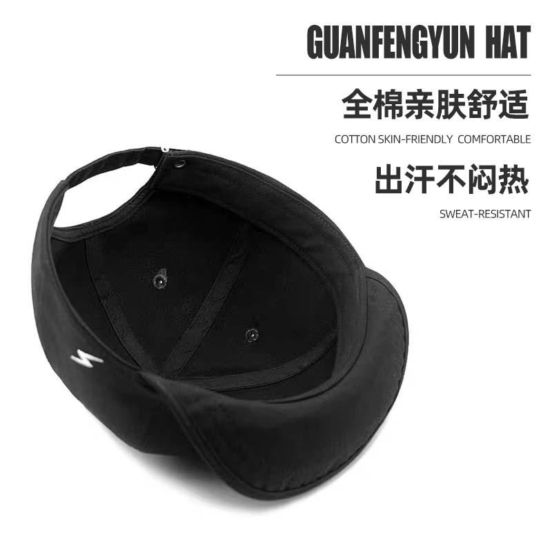 Soft-top, short-brimmed hat, suitable for large head sizes, a couple's baseball cap, ideal for travel and hiking, small-brimmed hat that makes the