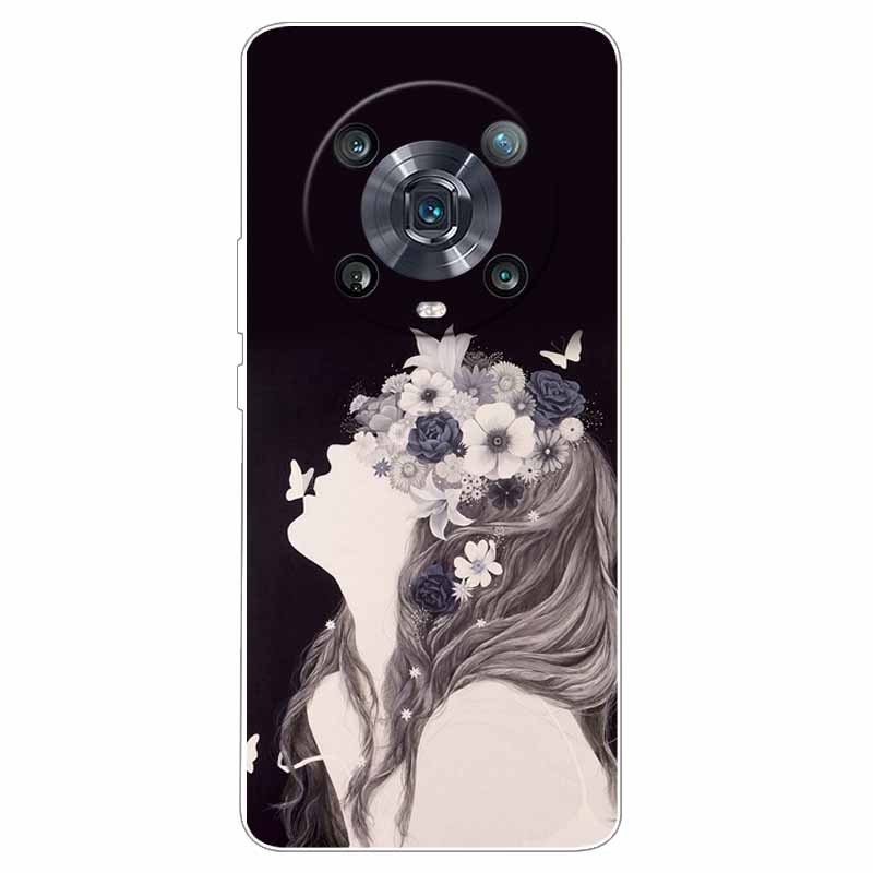 For Honor Magic4 Pro Case Silicone Soft TPU Cool Tiger Cover for Huawei Honor Magic 4 Pro Case Magic4pro Cartoon Bumper Bags