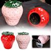 NEW High-end Strawberry Ceramic Tea Jar Creative Ceramic Sealed Decor Mini Cover Moisture-proof Jar Tea Home With Black Sto F2P7