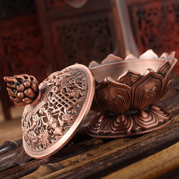 Creative Lotus Incense Smoke Cone Aroma Burner Holder Home Decor