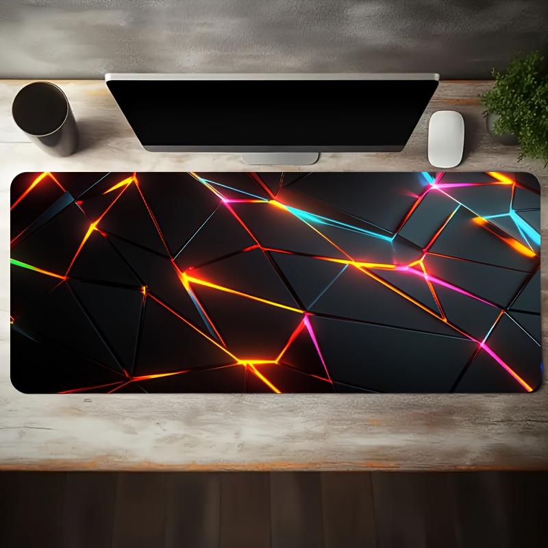 Office Desk Mat Mouse Pad Comfort Desk Mat Precision Cloth Surface Anti Slip Rubber Base for Computer PC Laptop Keyboard Work De