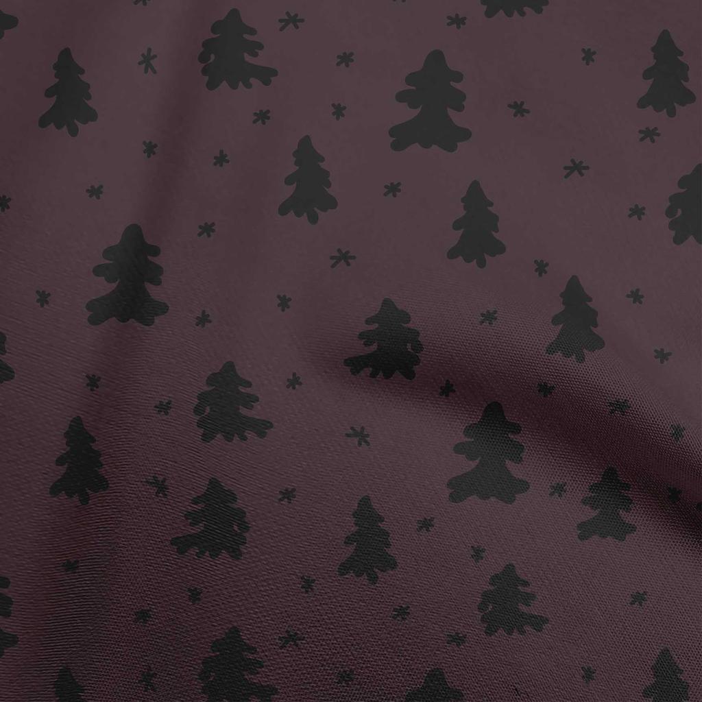 oneOone Хлопковый поплин, черная ткань, рождественская елка, одежда своими руками, стеганая ткань, набивная ткань, ярд 42 дюйма