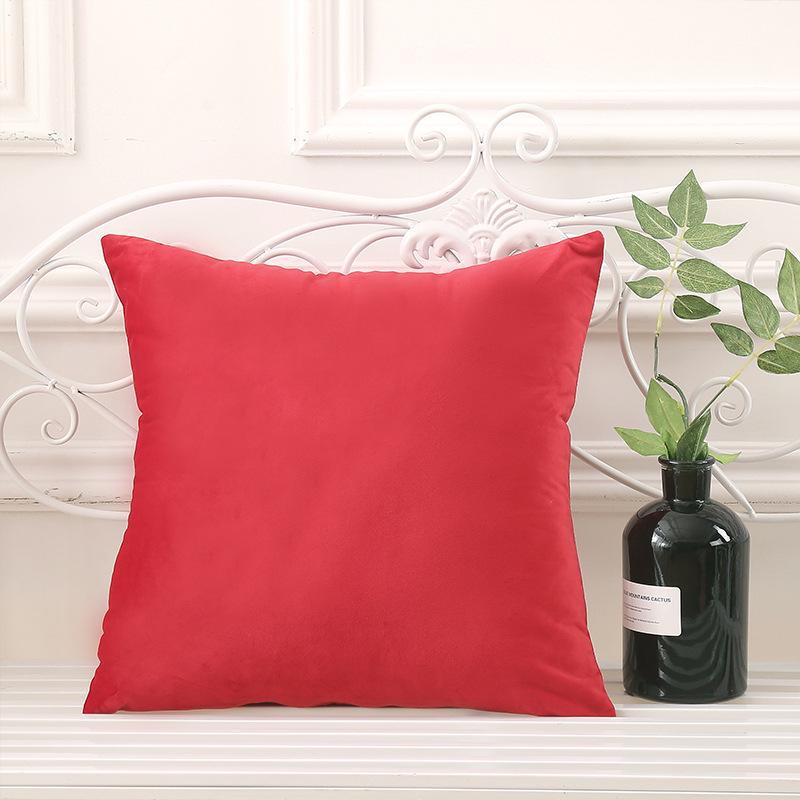 Наволочка из однотонного бархата - Подушка для поддержки талии для дивана или кровати, бесплатная доставка