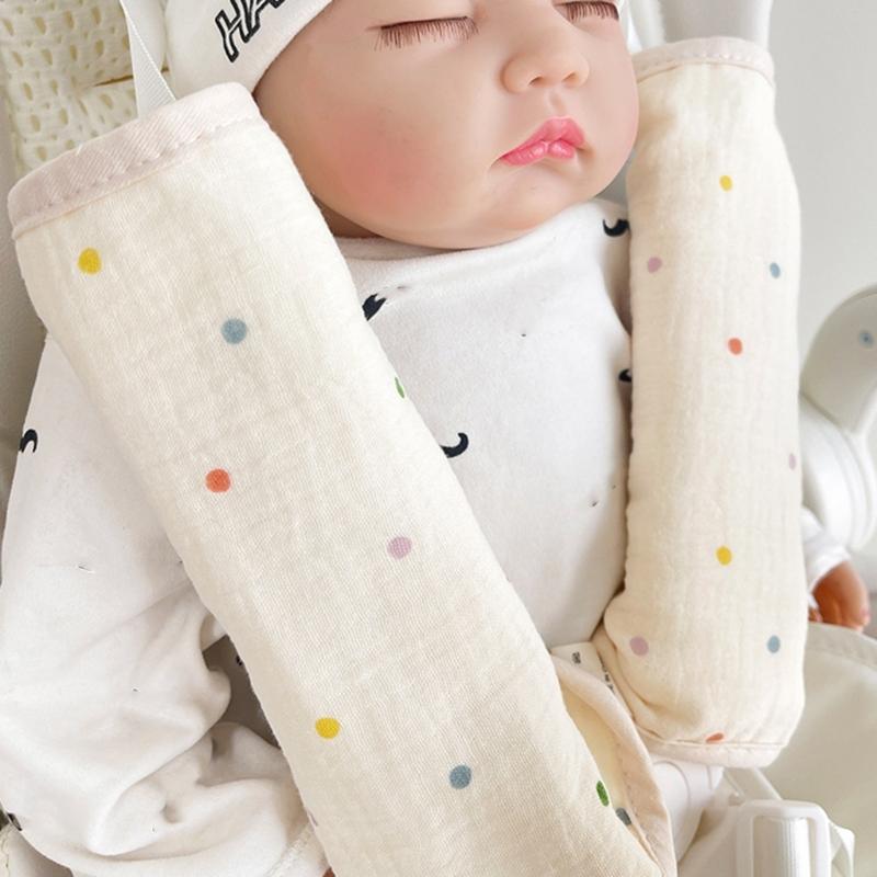 Подушка-подлокотник для ремня безопасности детской коляски, удобная хлопковая накладка на плечевой ремень и поручень для аксессуаров для детей