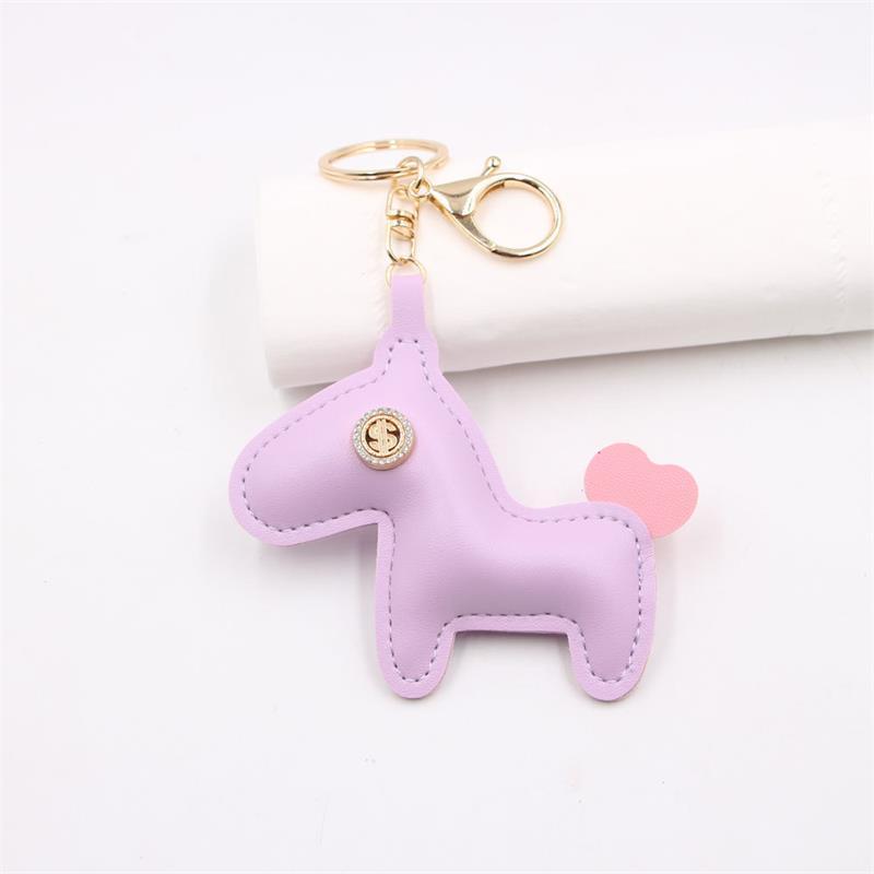 Модный Милый Лошадь Сердце Хвост Пони ПУ Кожа Брелок Подвеска Цепочка для Телефона Подвеска для Сумки Украшение для Рюкзака Аксессуар Подарок