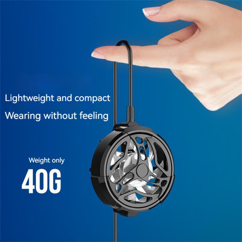 Универсальный RGB мини-вентилятор для телефона, USB-радиатор, игровой кулер, совместимый с iPhone, Samsung, Xiaomi