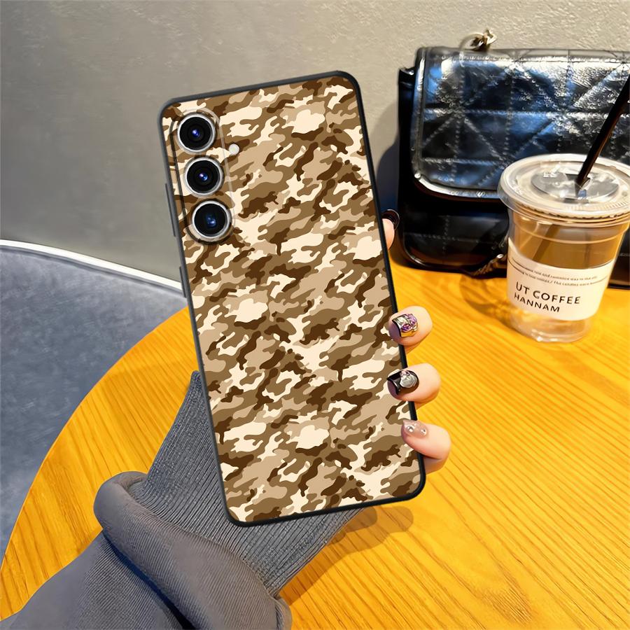 Чехол с камуфляжным рисунком для Samsung Galaxy A33 A34 A51 A52 A24 A31 A54 A71 A12 A13 A72 A73 A14 A15 A22 A23 A35 A41 A16 A21s Мягкий