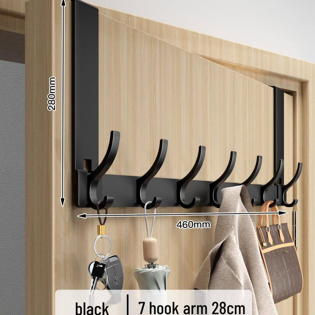 Over-the-Door No-Drill Coat Rack & Clothes Hook