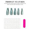 Green Gradients Fake Nails with Cat Eyes Ultra-flexible Long Lasting Fake Nails for Stage Performance Wear