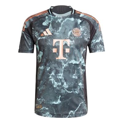 adidas Футболка ФК Бавария 24/25 Away с камуфляжным дизайном, универсальная, дышащая, с коротким рукавом, мужская, черная JE8669