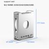 Aluminum Alloy Case with M.2 NVMe SSD Enclosure with USB 3.2 10Gbps USB 2.0 SD/TF Slots for Mac Mini M4 Bracket