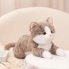 Simulation 3 Colour Cat Plush Toys Soft Stuffed Kitten Model Fake Cat Realist Animals Kids Girls Valentine's Day Gift