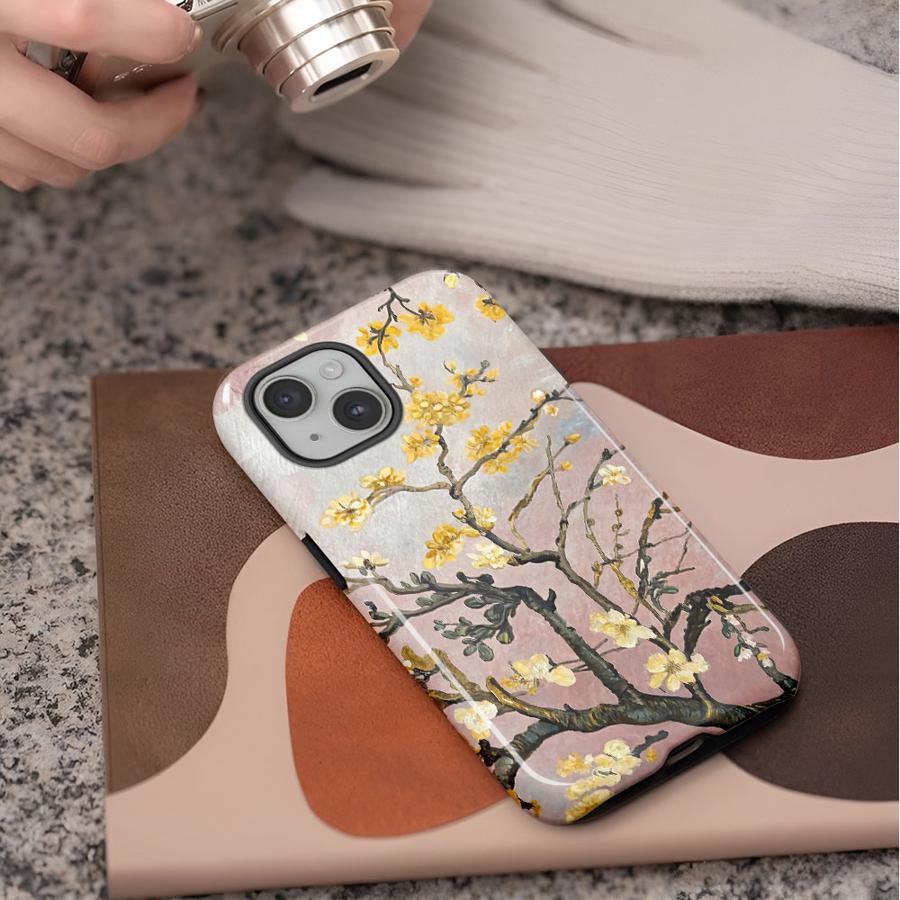 Чехол для телефона Van Gogh Натюрморт Цветочные ветки для Apple iPhone 17 XS XR 13 15 Pro Max Air 11 14 16e 12 Plus 16 Мягкая крышка Capa