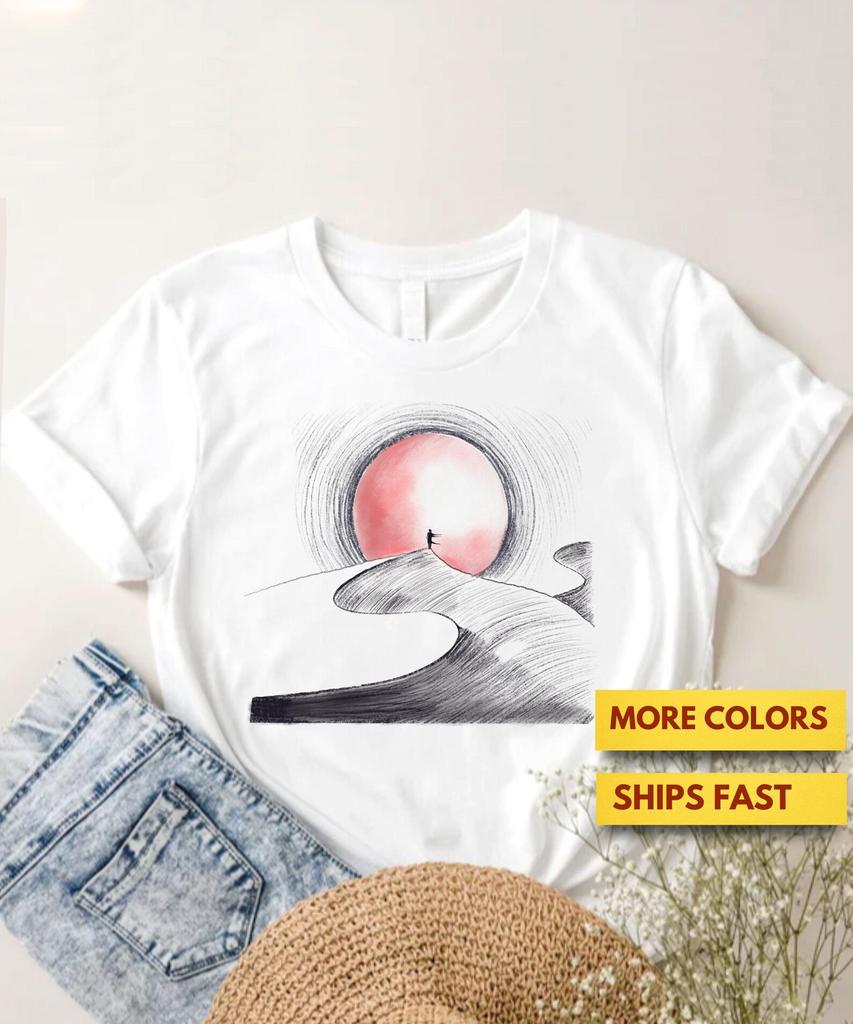 Dune Shirt, Desert Landscape Shirt, Sand Shirt, Ultra Soft Premium Tee