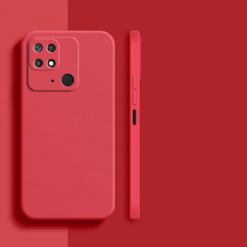 Роскошный жидкий силиконовый чехол для телефона Redmi 10C Redmi10C, противоударный мягкий чехол на заднюю панель, RedMi10C RedMi 10 C, квадратный чехол
